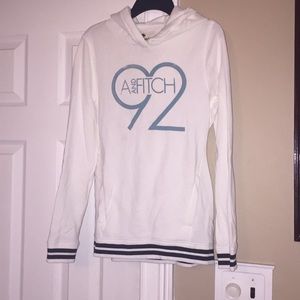 White Abercrombie Kids hoodie